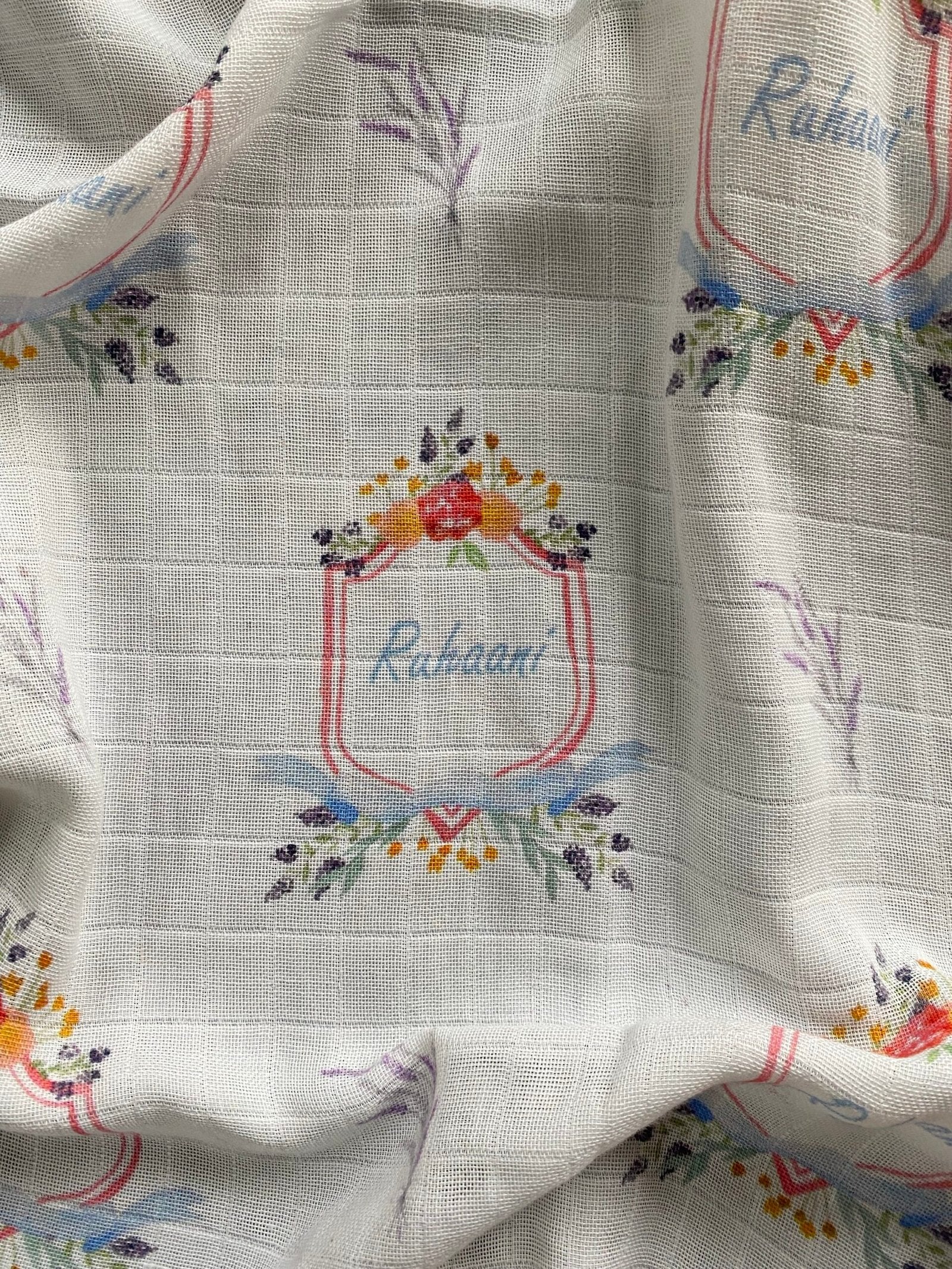 Lavender Frame Customised Swaddle